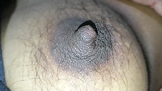 Asian with Bushy Hairy Boobs Nude Body Tease Before Fucking