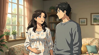 Stepson seduce her pregnent stepmom and creampie in her big ass