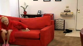 Blonde amateur milf does anal on pov camera 11