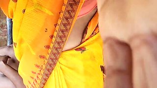 Villege aunty fucking young boy outdoor HD video